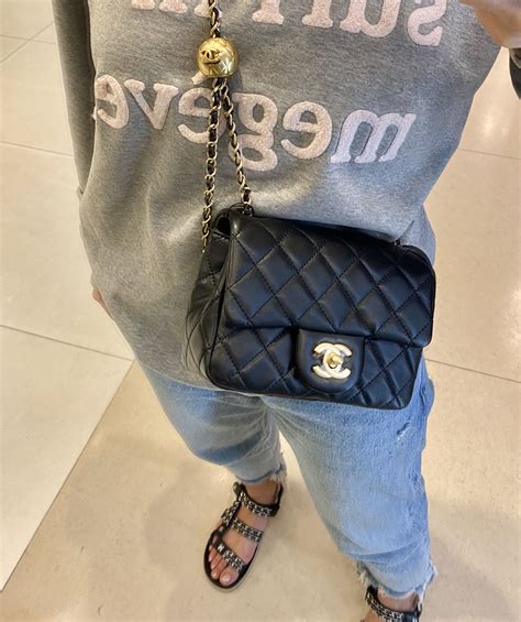 chanel adjustable chain bag.